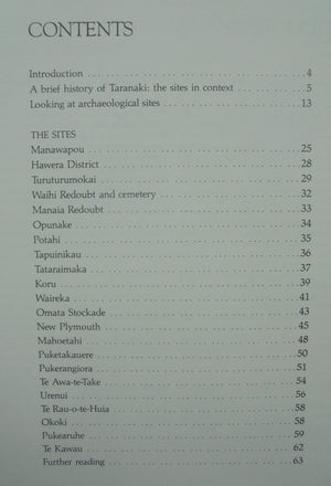 Historic Taranaki: An archaeological guide. By Prickett, Nigel