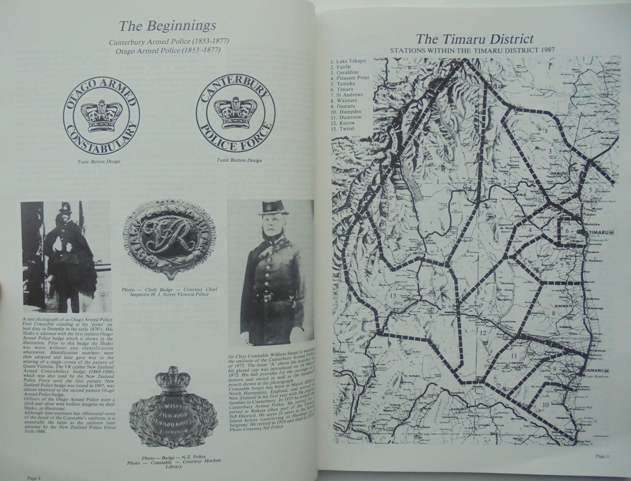 A Century of Service: A History of South Canterbury and North Otago Police.