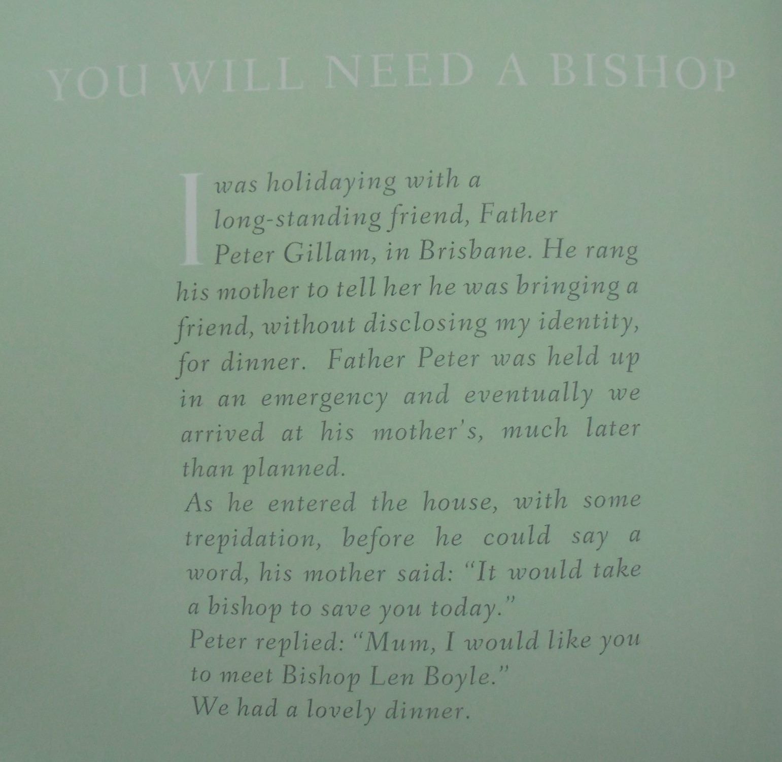 The Good Shepherd: the life of Bishop Len Boyle. By Claire Ramsay