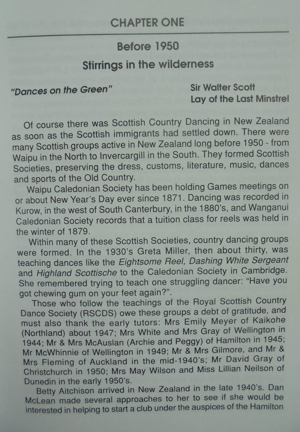 A History of Scottish Country Dancing in New Zealand: Sociable, Carefree, Delightful