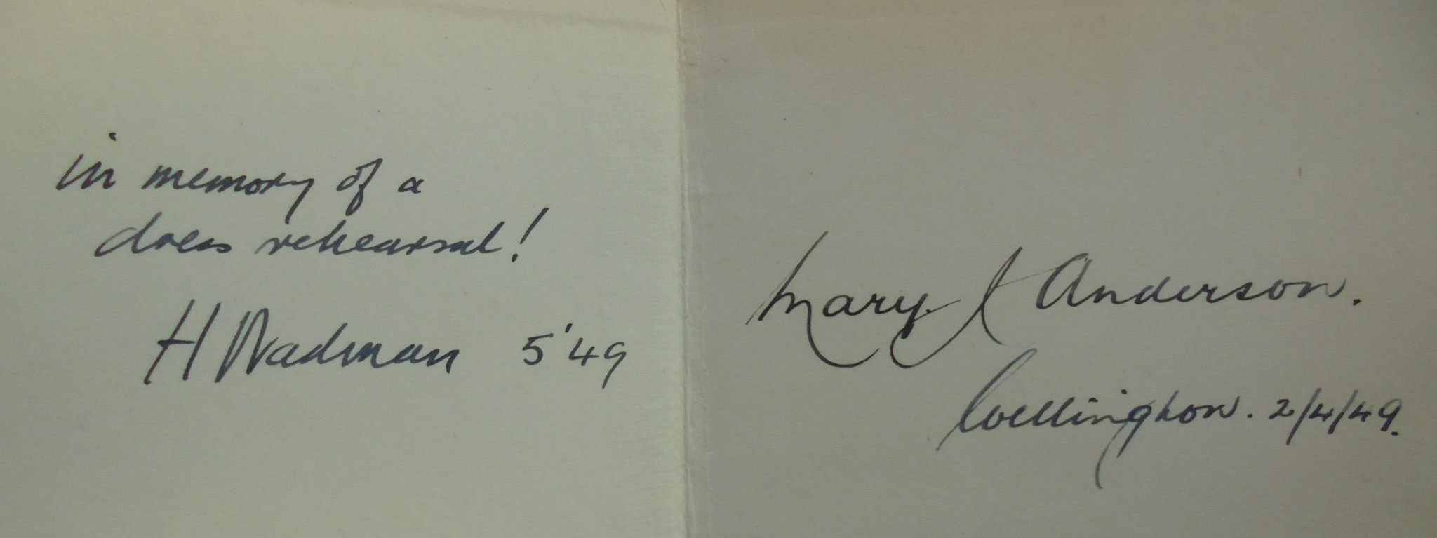 Life sentence: A New Zealand play in three acts By Howard Wadman. (Wadman, Howard Douglas, 1907-1983). SIGNED & DATED BY AUTHOR, also signed by previous owner (Mary Anderson).