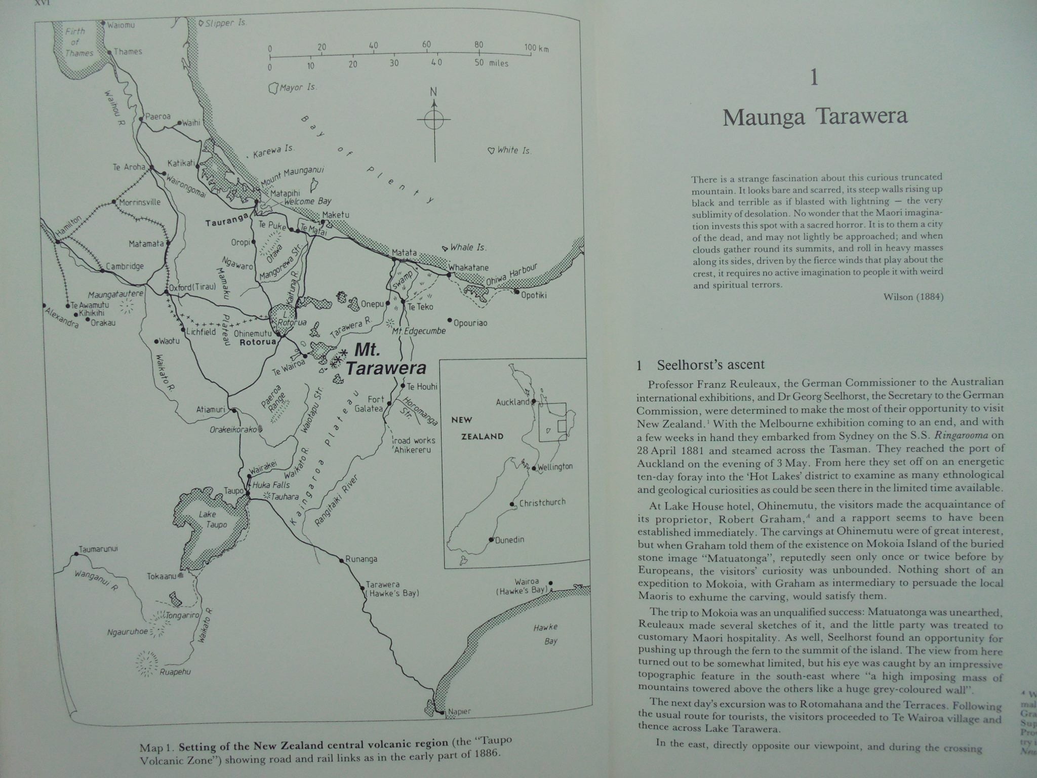 Tarawera the Volcanic Eruption of 10 June 1886 By Ronald F. Keam. FIRST EDITION.