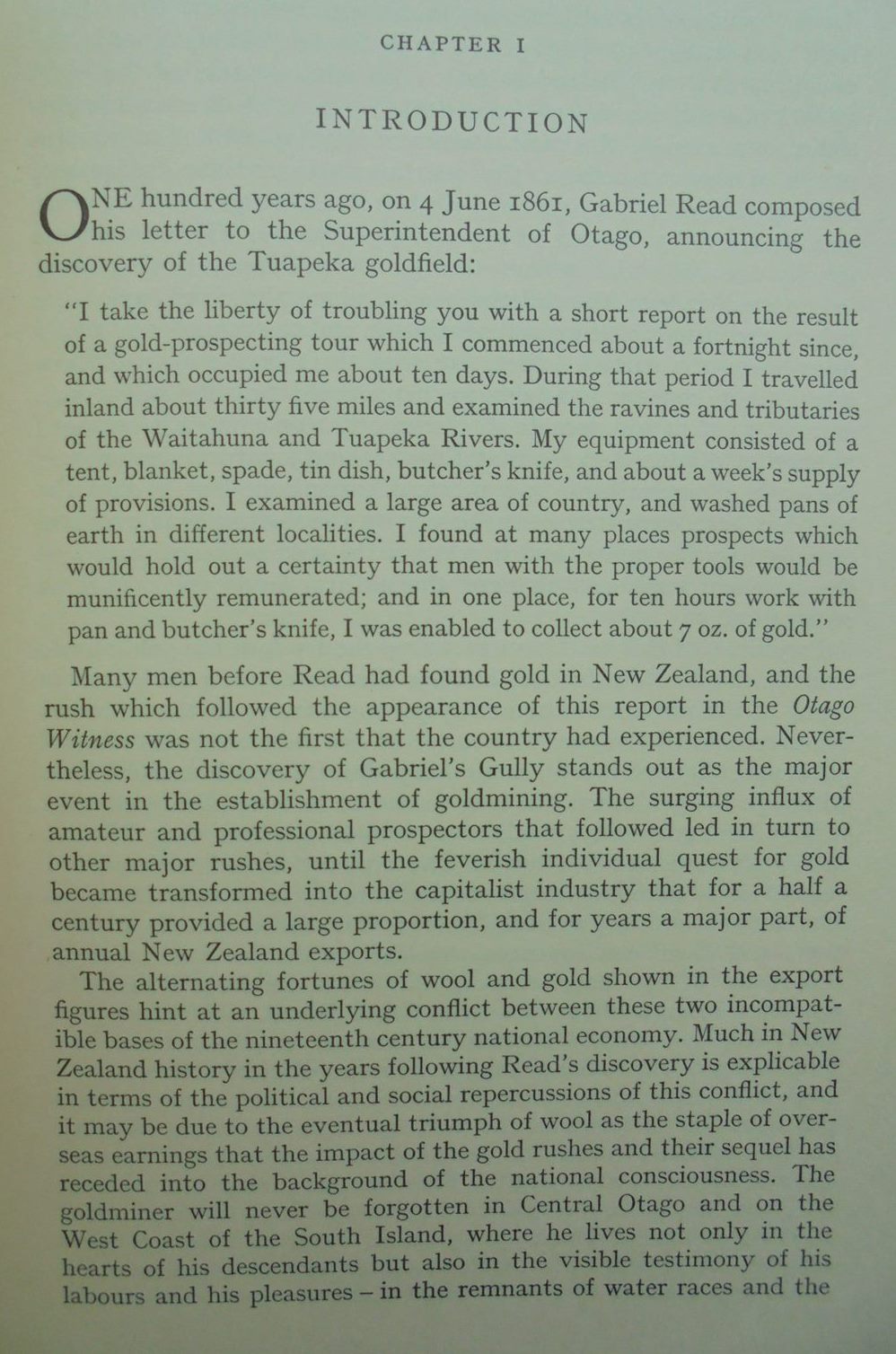 A History of Gold-Mining in New Zealand BY J. H. M. Salmon. First Edition.