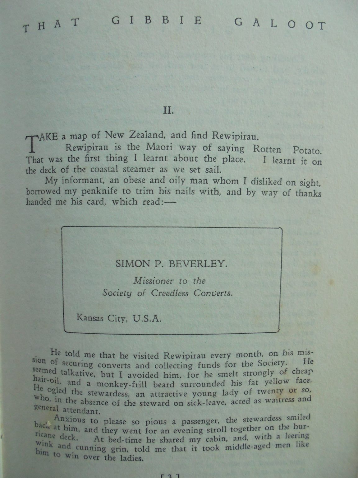 That Gibbie Galoot. The (1924) Tale of a Teacher by H.T.G. [Harry (or Henry) Thomas Gibson].