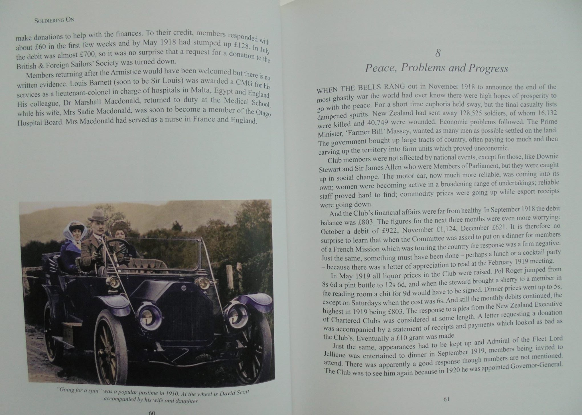 Tradition & Change. The First 150 Years of The Dunedin Club. By Gordon Parry. SIGNED BY AUTHOR.