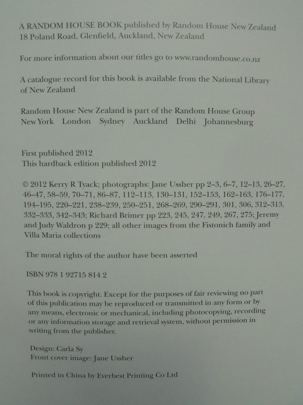 The Winemaker: George Fistonich and the Villa Maria Story By Kerry Tyack. SIGNED BY SIR GEORGE FISTONICH.