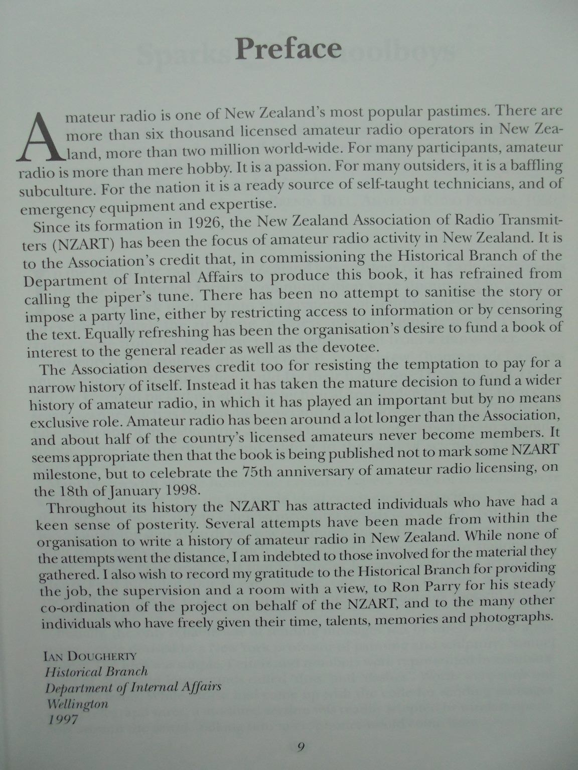 Ham Shacks Brass Pounders Rag Chewers a History of Amateur Radio in New Zealand. SIGNED.