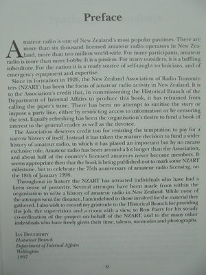 Ham Shacks Brass Pounders Rag Chewers a History of Amateur Radio in New Zealand. SIGNED.