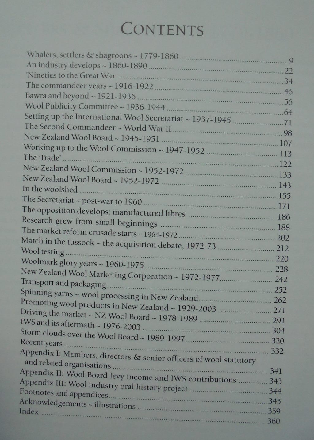 Wool: A History of New Zealand's Wool Industry. By Bill Carter & John MacGibbon.