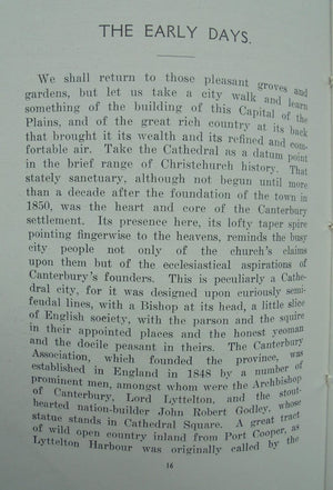 New Zealand Cities. Christchurch. By James Cowan. circa 1940.