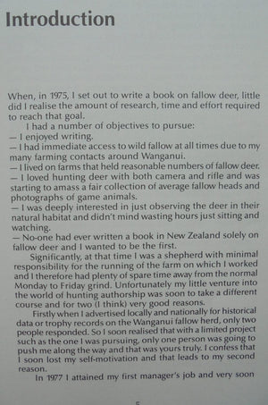 Fallow Deer Hunting in New­ Zealand By Bob Pittaway. SIGNED BY AUTHOR, with a gift inscription to previous owner.