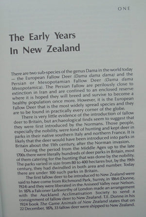 Fallow Deer Hunting in New­ Zealand By Bob Pittaway. SIGNED BY AUTHOR, with a gift inscription to previous owner.