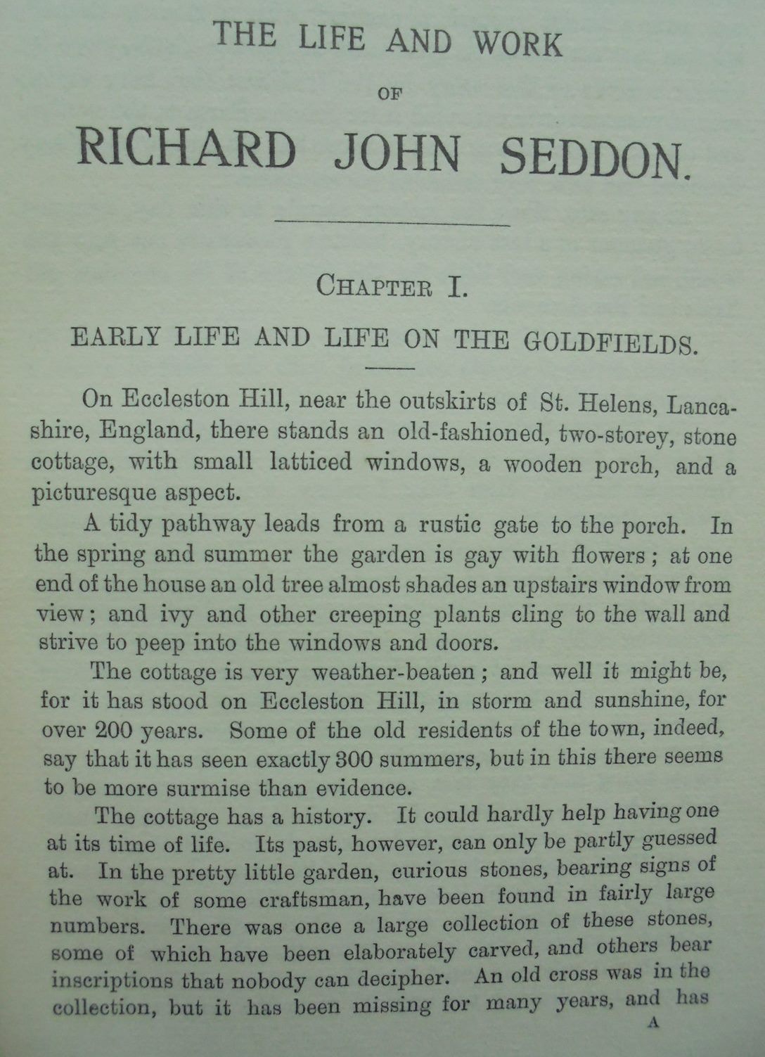 The Life and Work of Richard John Seddon, Premier of New Zealand, 1893-1906.