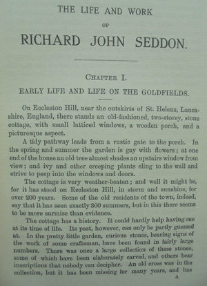 The Life and Work of Richard John Seddon, Premier of New Zealand, 1893-1906.