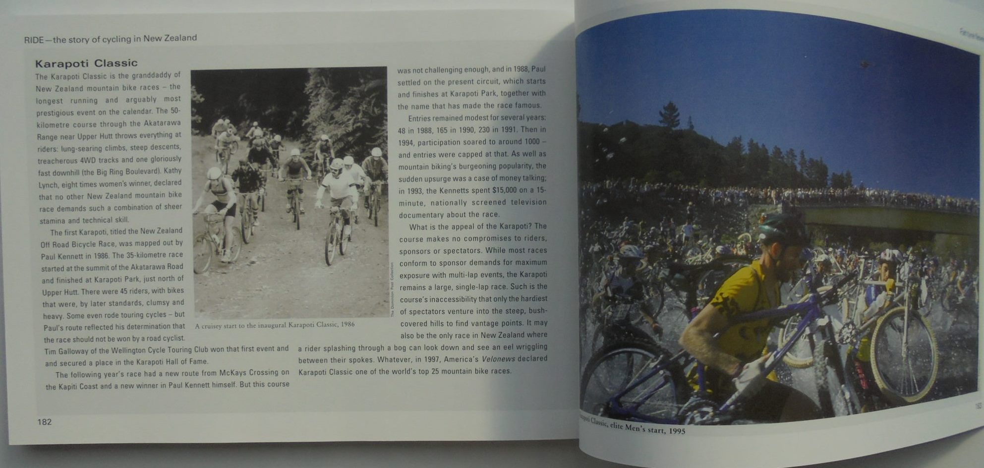 Ride The Story of Cycling in New Zealand By The Kennett Brothers.