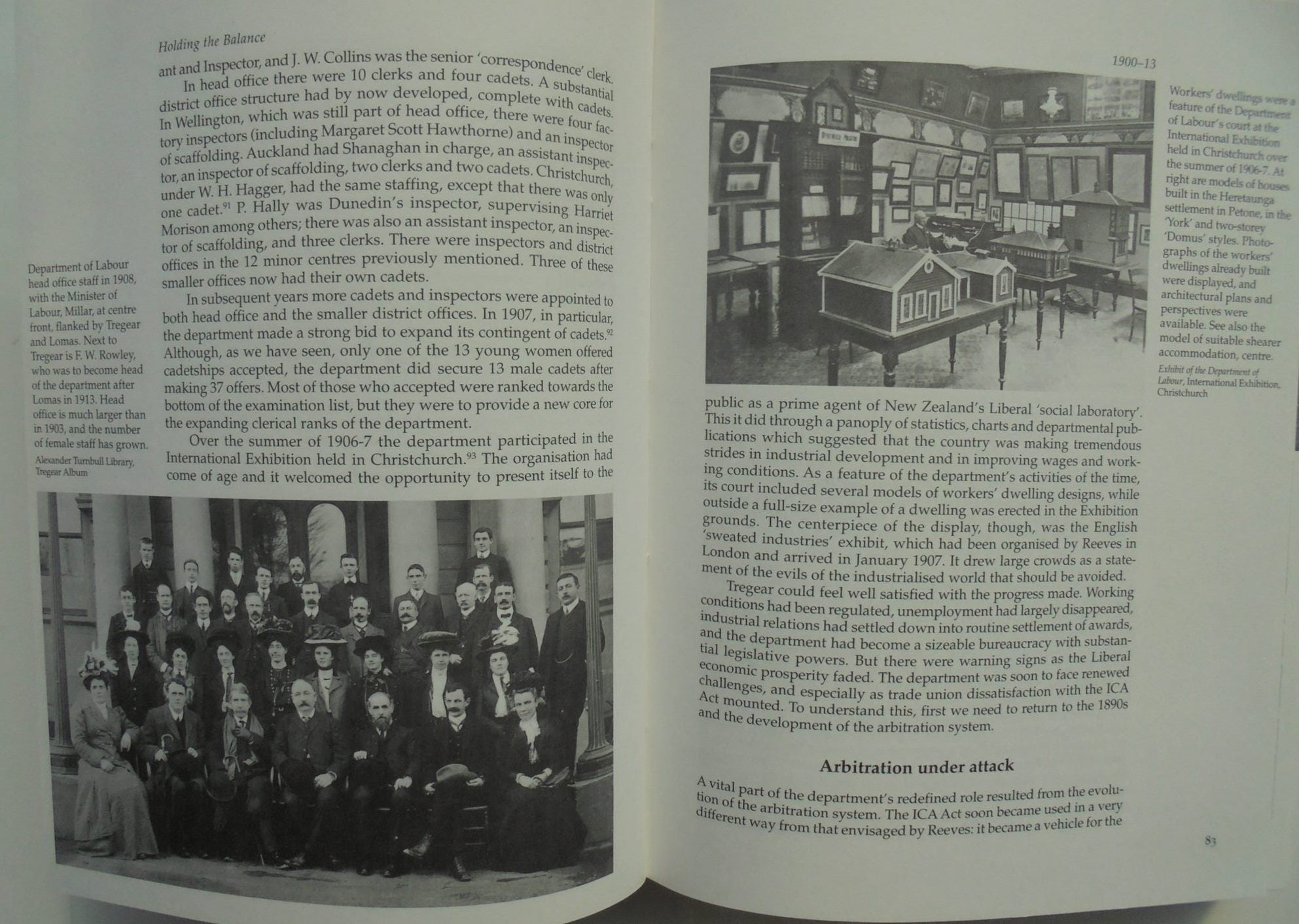 Holding The Balance A History Of New Zealand's Department Of Labour 1891-1995