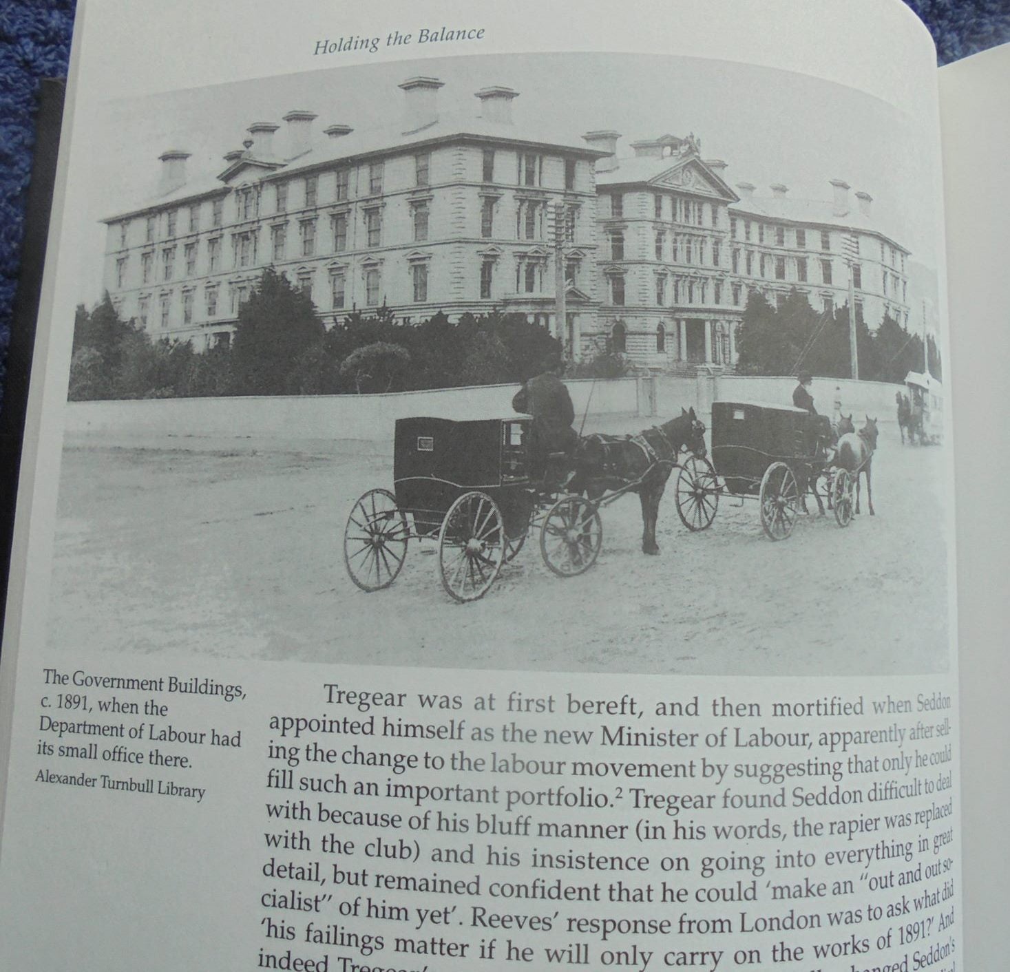 Holding The Balance A History Of New Zealand's Department Of Labour 1891-1995