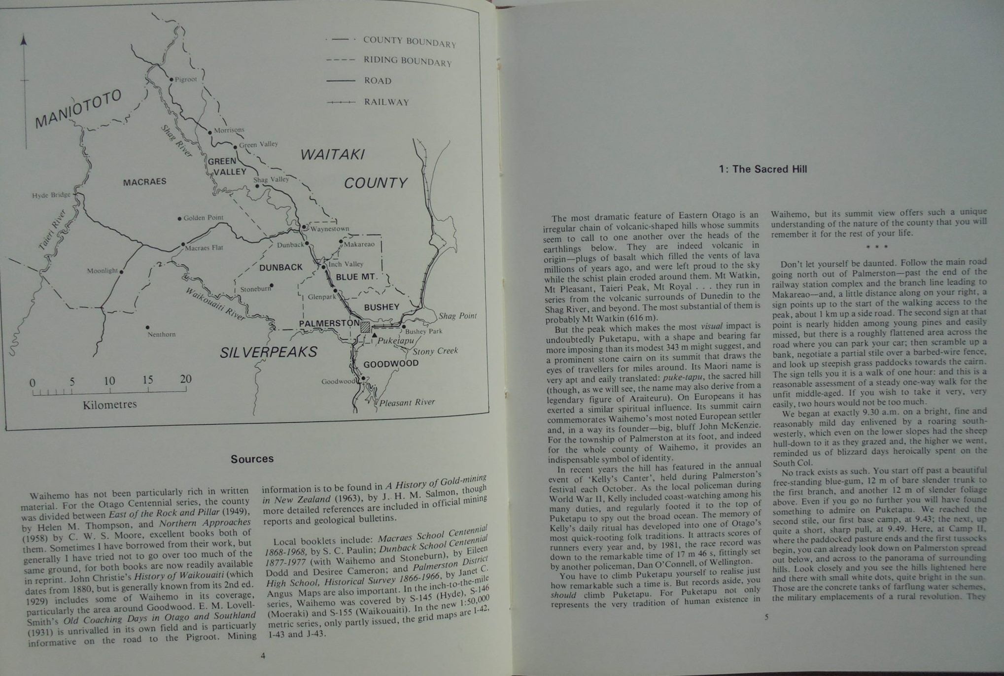 In the Land of Dwindle River. A Waihemo Journal. Special Centennial Edition By Geotge Griffiths. SIGNED BY AUTHOR. Number 454 of a limited edition.