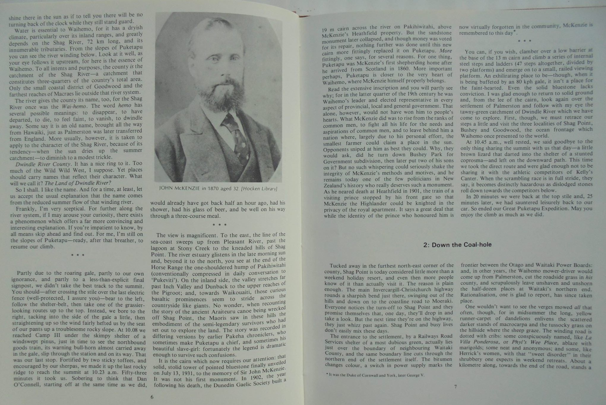 In the Land of Dwindle River. A Waihemo Journal. Special Centennial Edition By Geotge Griffiths. SIGNED BY AUTHOR. Number 454 of a limited edition.