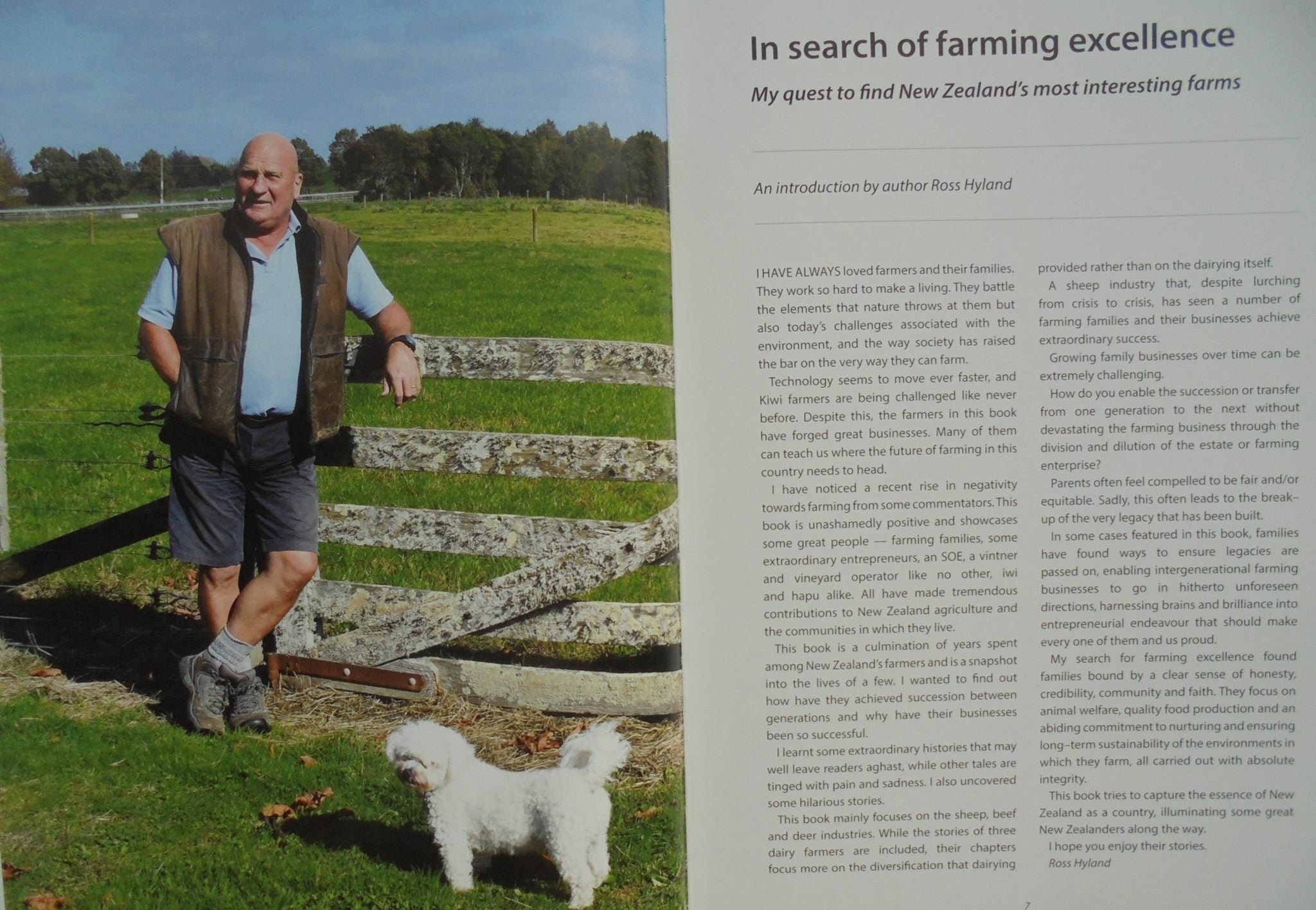 Our Land Our People. In Search of Farming Excellence by Ross Hyland.