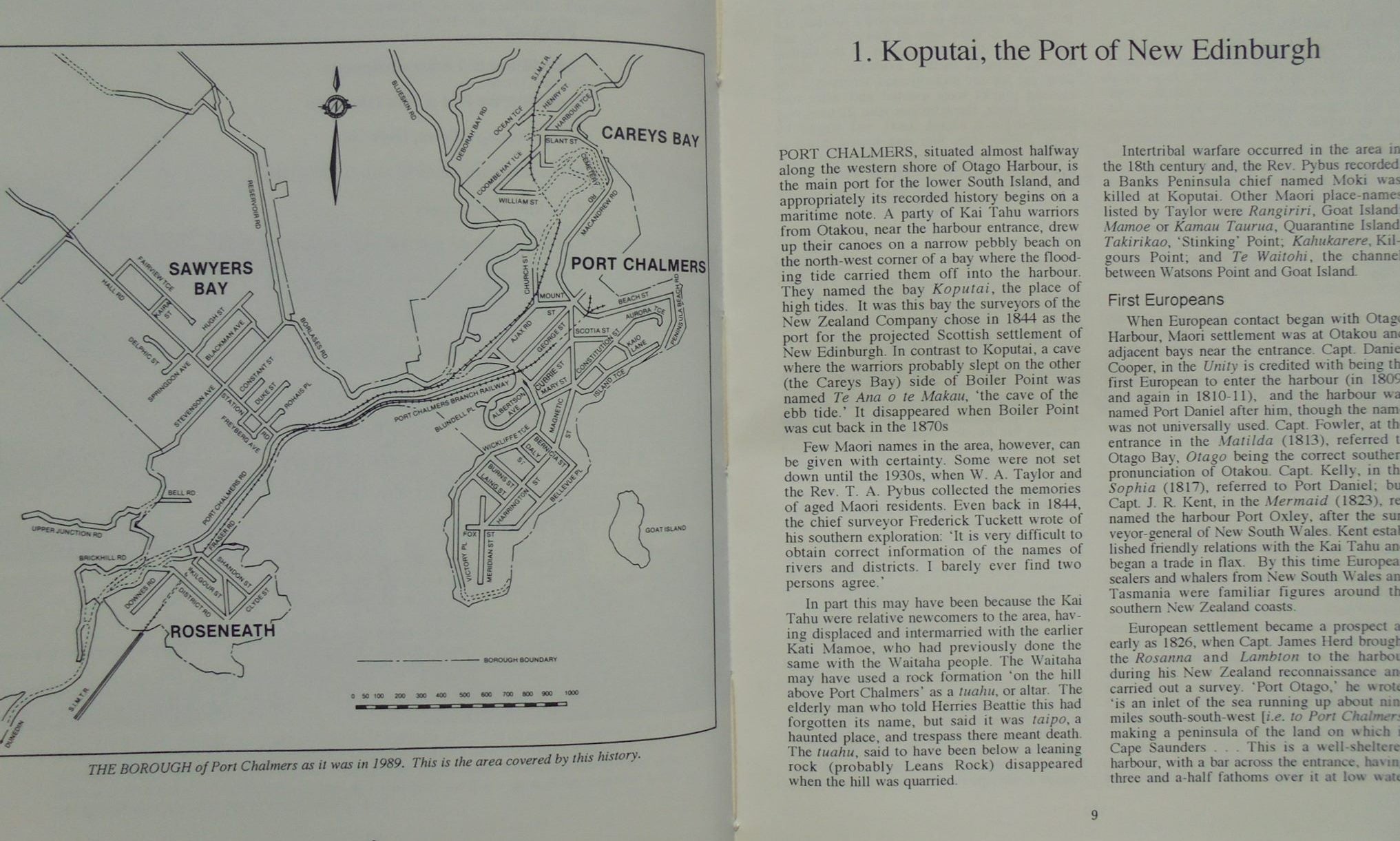 Port Chalmers and Its People By Ian Church. HARDBACK, SIGNED BY AUTHOR.