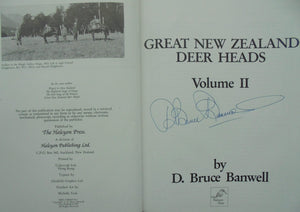 Great New Zealand Deer Heads (Vol II). SIGNED by D. Bruce Banwell.