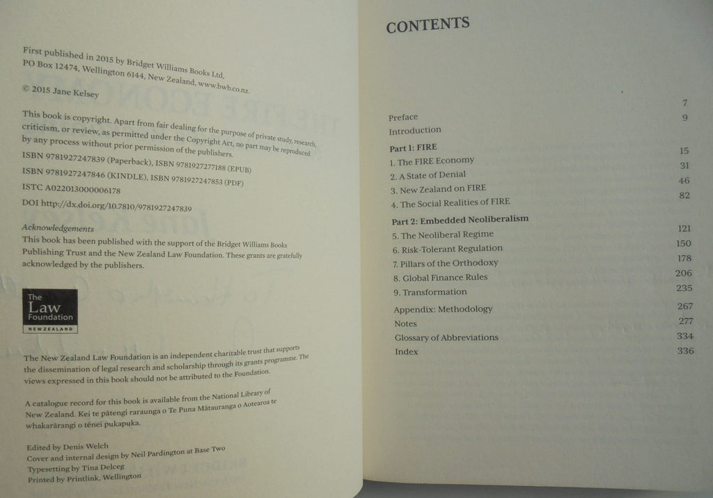 The Fire Economy New Zealand's Reckoning By Jane Kelsey.