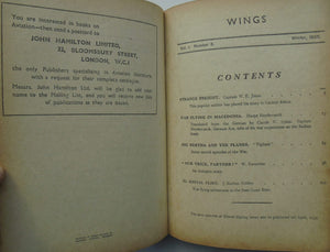 Wings Flying Stories. Wings Flying Thrills. By Cpt. Johns, W E ., Et al