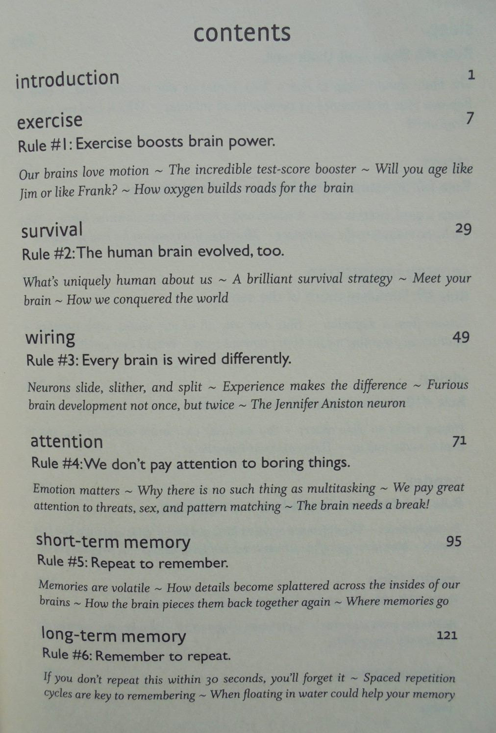 Brain Rules 12 Principles for Surviving and Thriving at Work, Home, and School By John Medina