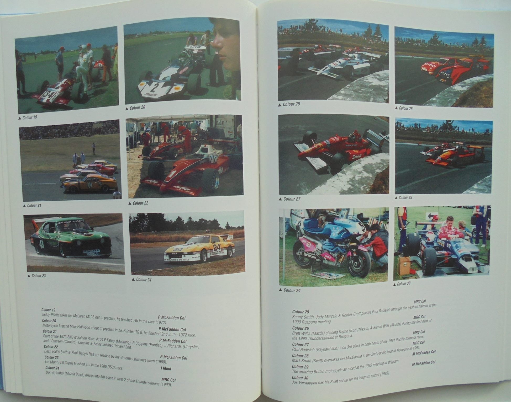 Wigram Motor Racing 1949-1994 The history of the Wigram Motor Racing Club By Murray McFadden. Publisher: The Motor Racing Club, 1996, FIRST EDITION. SCARCE.