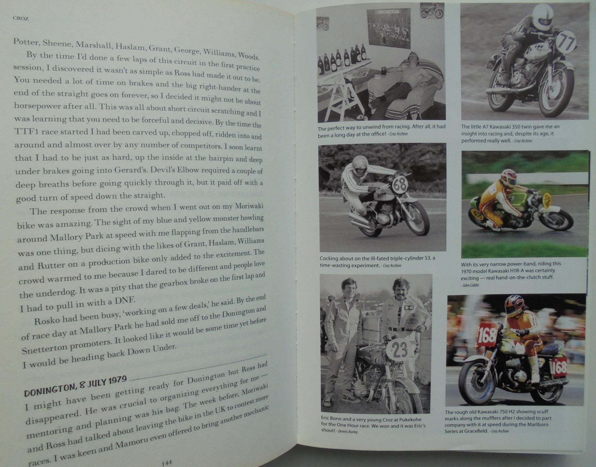 Croz: Larrikin Biker By Graeme Crosby. SCARCE SIGNED BY Croz