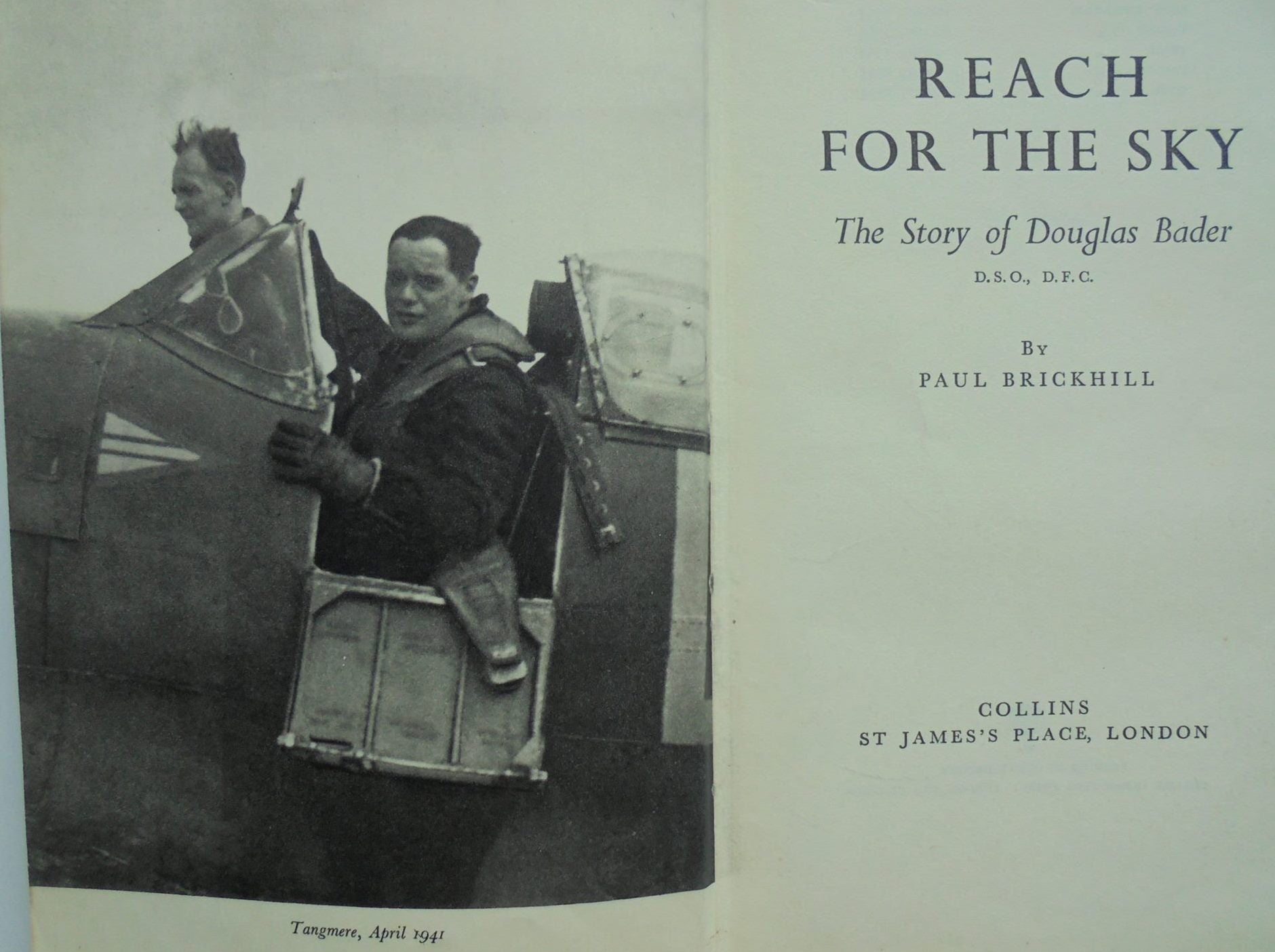 Reach for the Sky. The story Of Douglas Bader. (1954). By Paul Brickhill