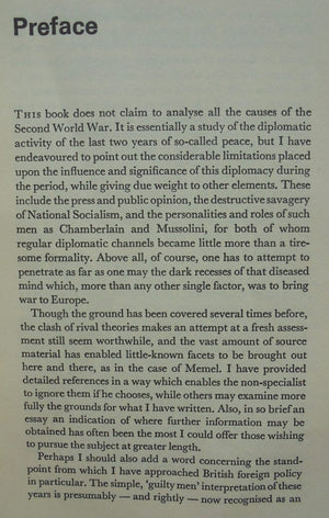 The Approach of War 1938-9. By Christopher Thorne