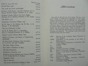 A History of the University of Canterbury, 1873-1973. By Gardner, W. J., Et al.