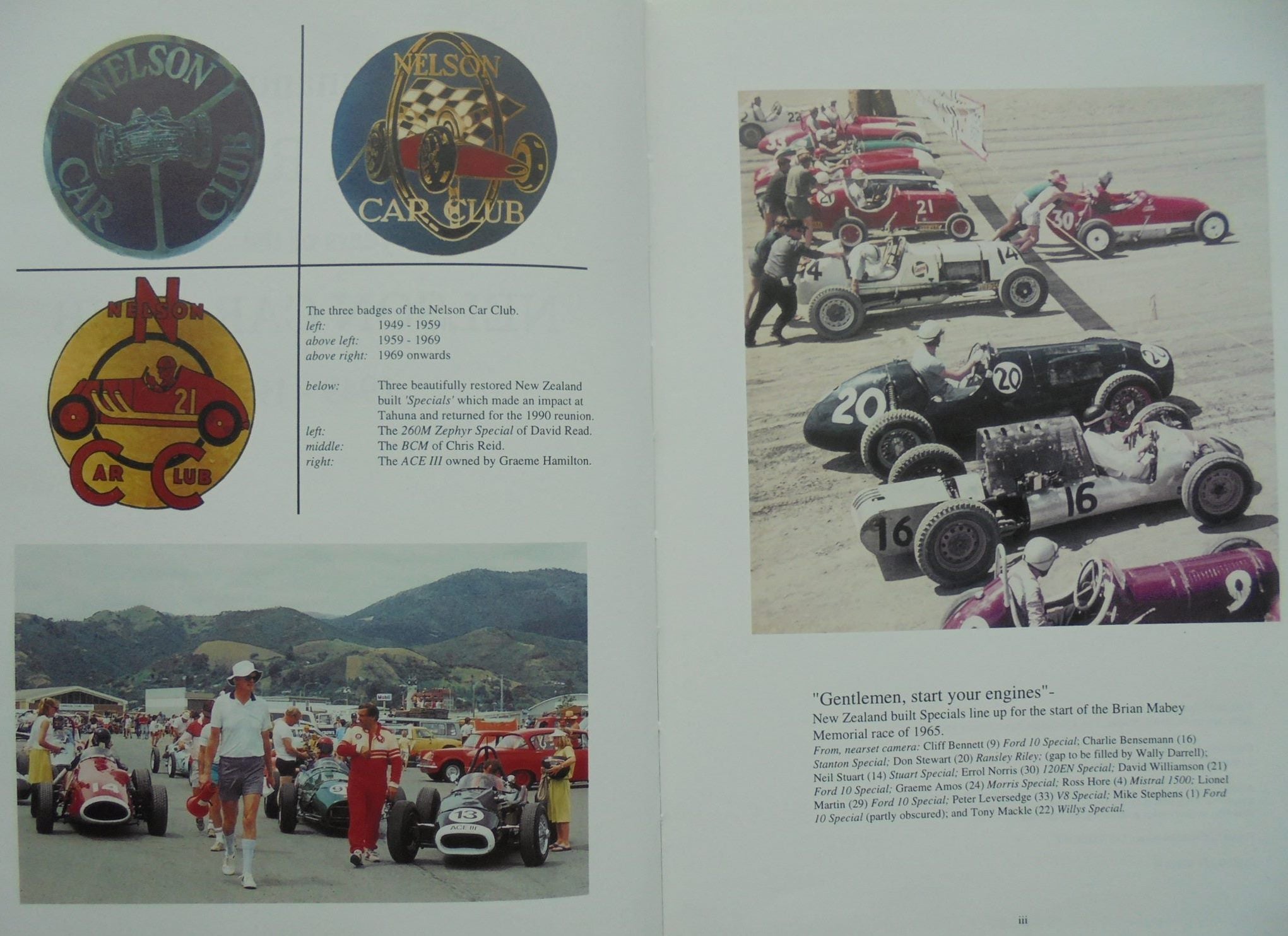 The Tahunanui Beach Motor Racing Years of the Nelson Car club 1949 - 1977. By Mike Stephens.