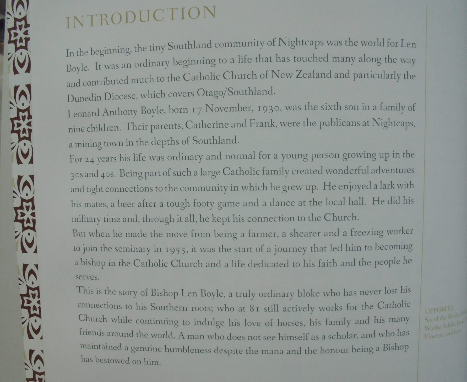 The Good Shepherd: The Life of Bishop Len Boyle. By Claire Ramsay. SIGNED BY LEN BOYLE.