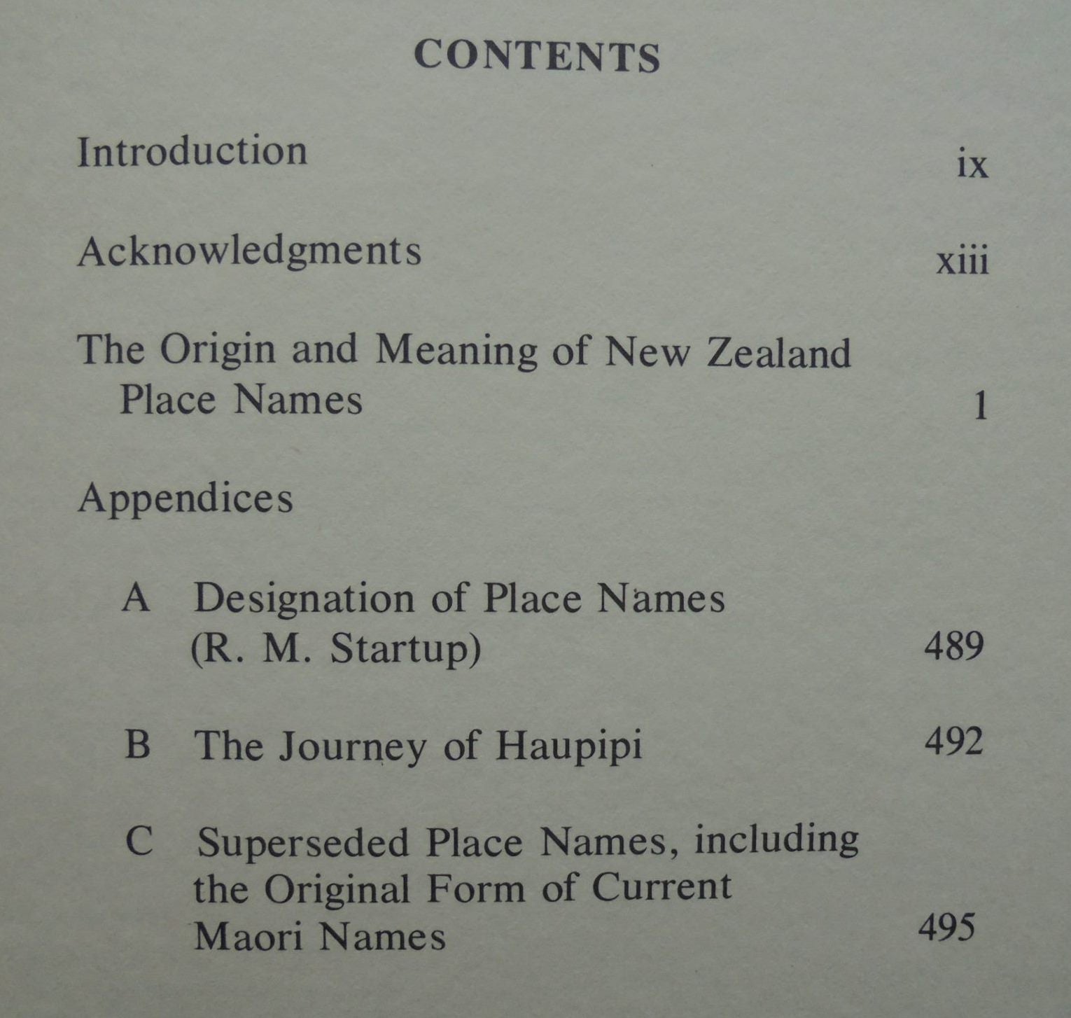 Place Names of New Zealand By A. W. Reed.