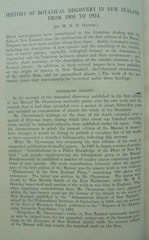 Manual of the New Zealand Flora by T. F. Cheeseman.