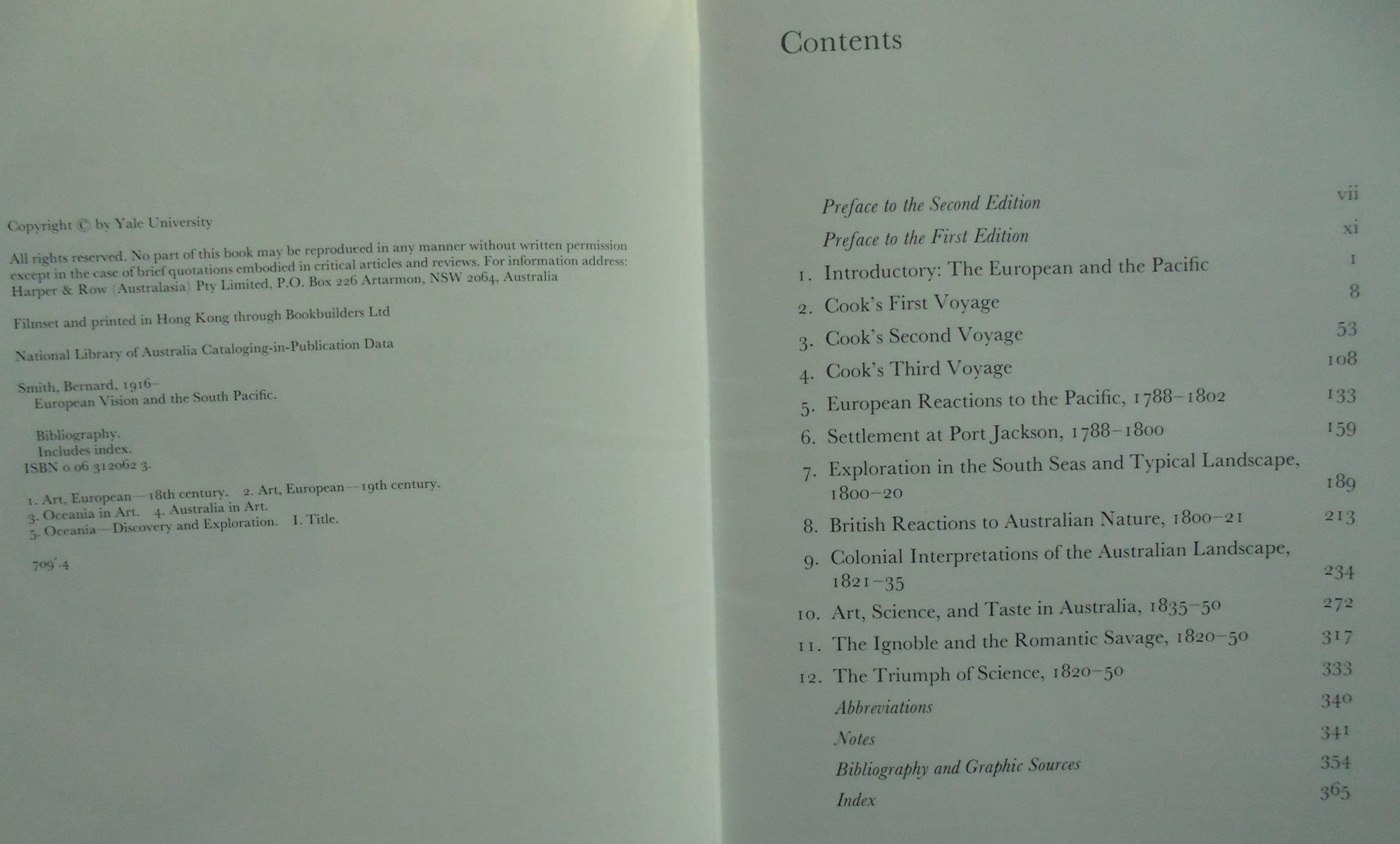 European Vision and the South Pacific. Second edition by Bernard Smith