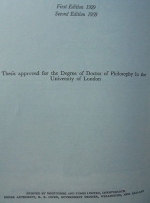 Economics of the New Zealand Maori by Raymond Firth.