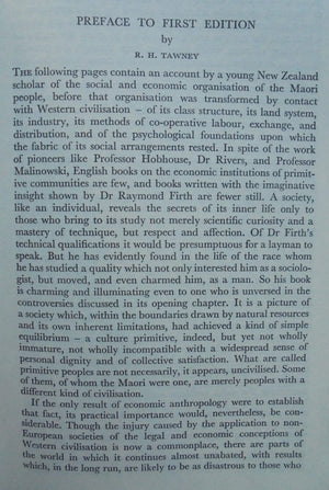 Economics of the New Zealand Maori by Raymond Firth.