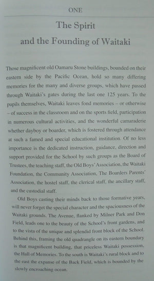 A Haul of Memories : Waitaki Boys' High School : 125th Anniversary, 2008. By R.S. Drew.