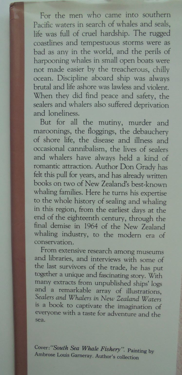 Sealers & Whalers in New Zealand Waters by Don Grady.