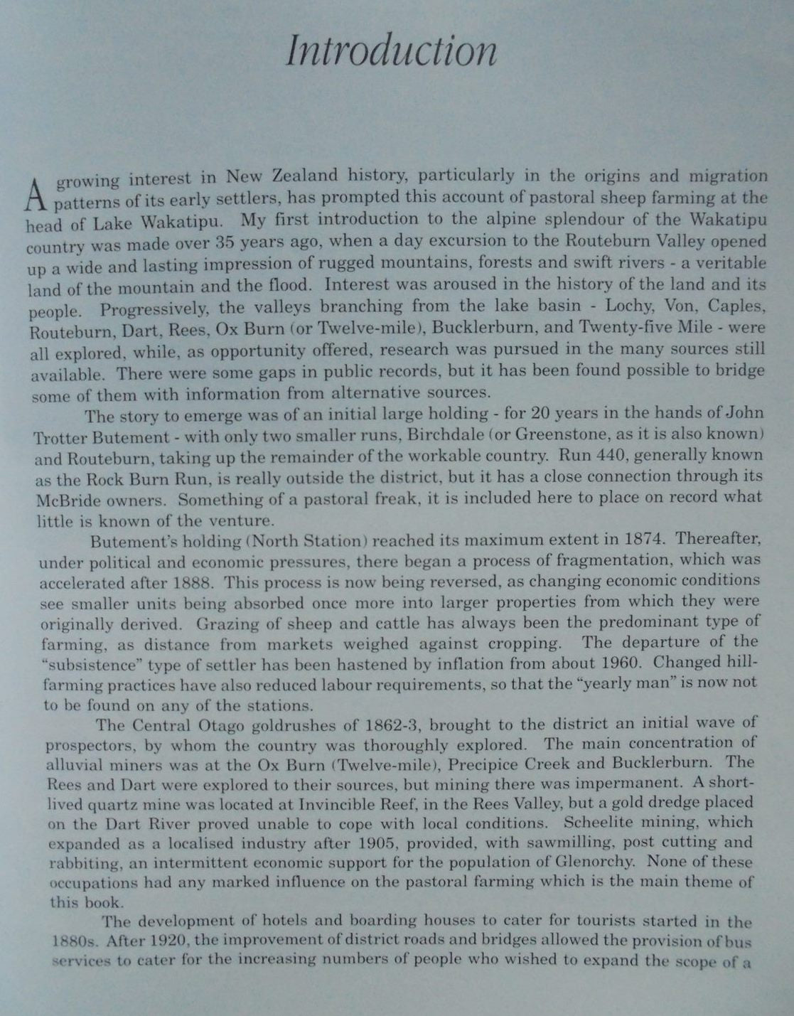 The Land of the Mountain and the Flood: A Contribution to the History of Runs and Runholders of the Wakatipu District.