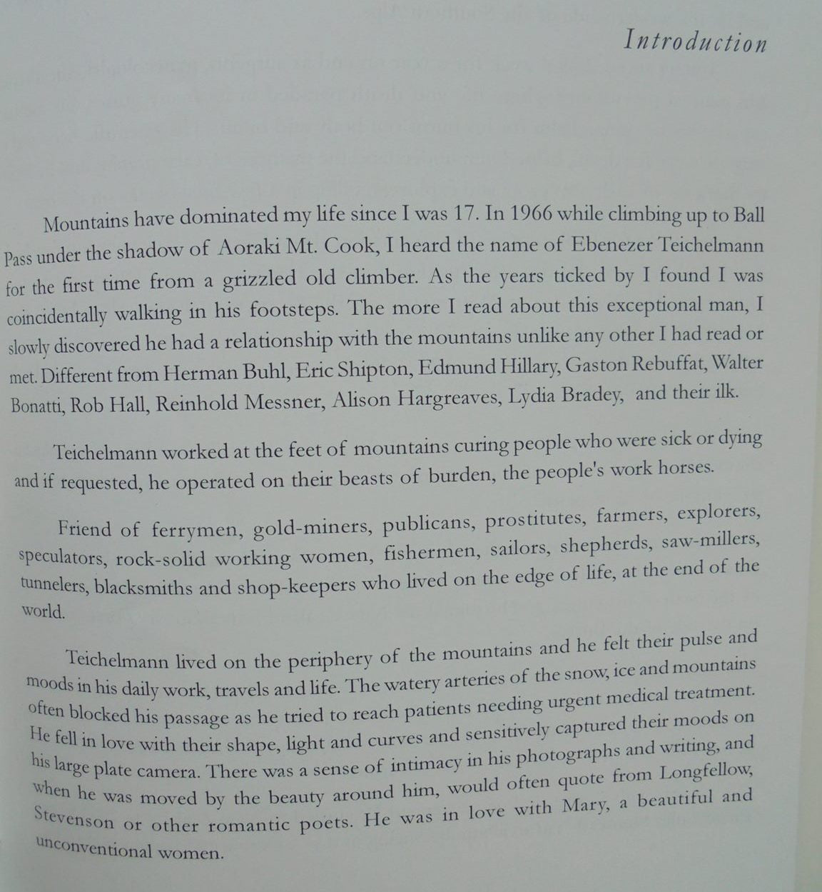 Ebenezer Teichelmann pioneer New Zealand mountaineer, explorer, surgeon photographer and conservationist. Cutting Across Continents By Bob McKerrow. SIGNED BY AUTHOR.