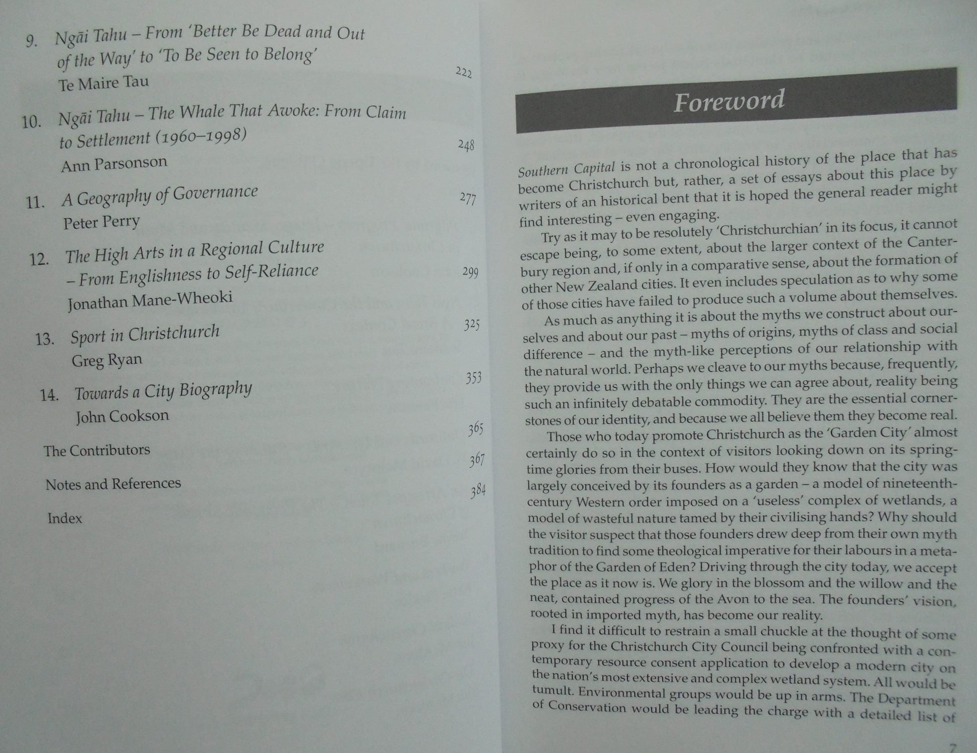 Southern Capital Christchurch: Towards a City Biography 1850-2000 By John Cookson (Edited by), Graham Dunstall (Edited by).