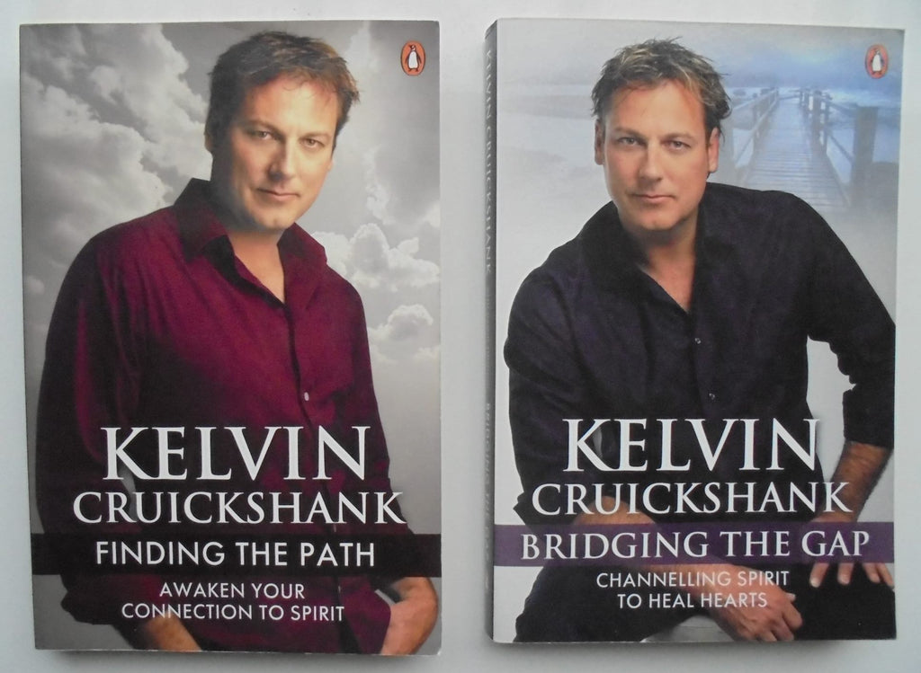 2 books Finding the Path,  Bridging the Gap, SIGNED by Kelvin Cruickshank