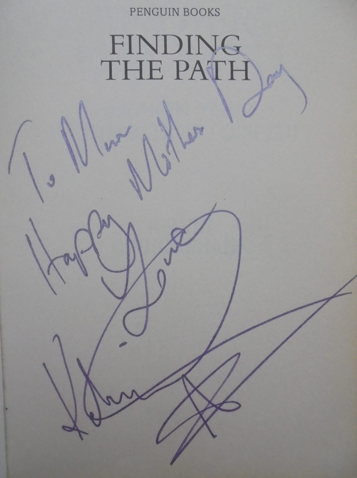 2 books Finding the Path,  Bridging the Gap, SIGNED by Kelvin Cruickshank