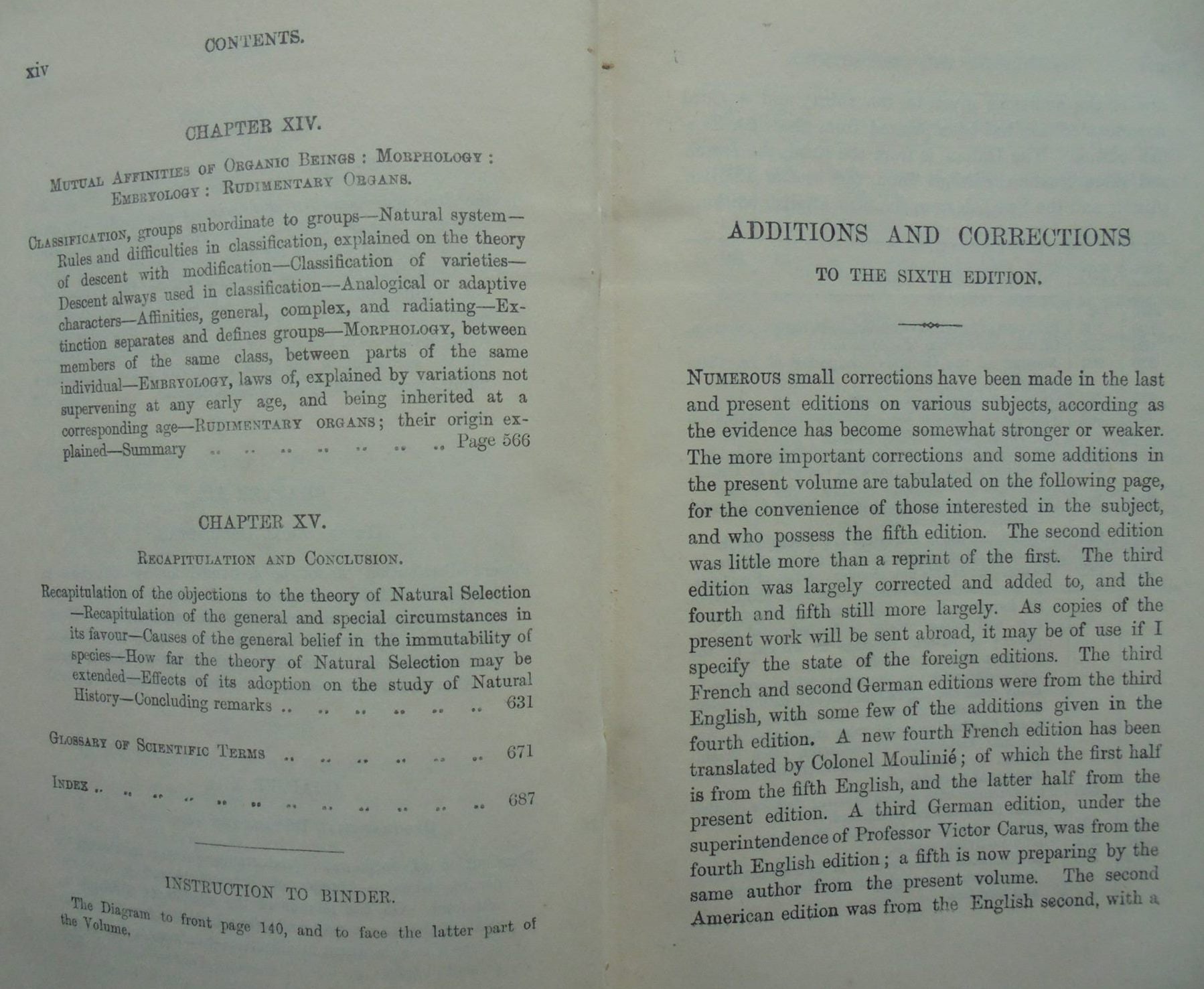 The Origin of Species by Means of Natural Selection or the Preservation of Favoured Races in the Struggle for Life by Charles Darwin. 1902