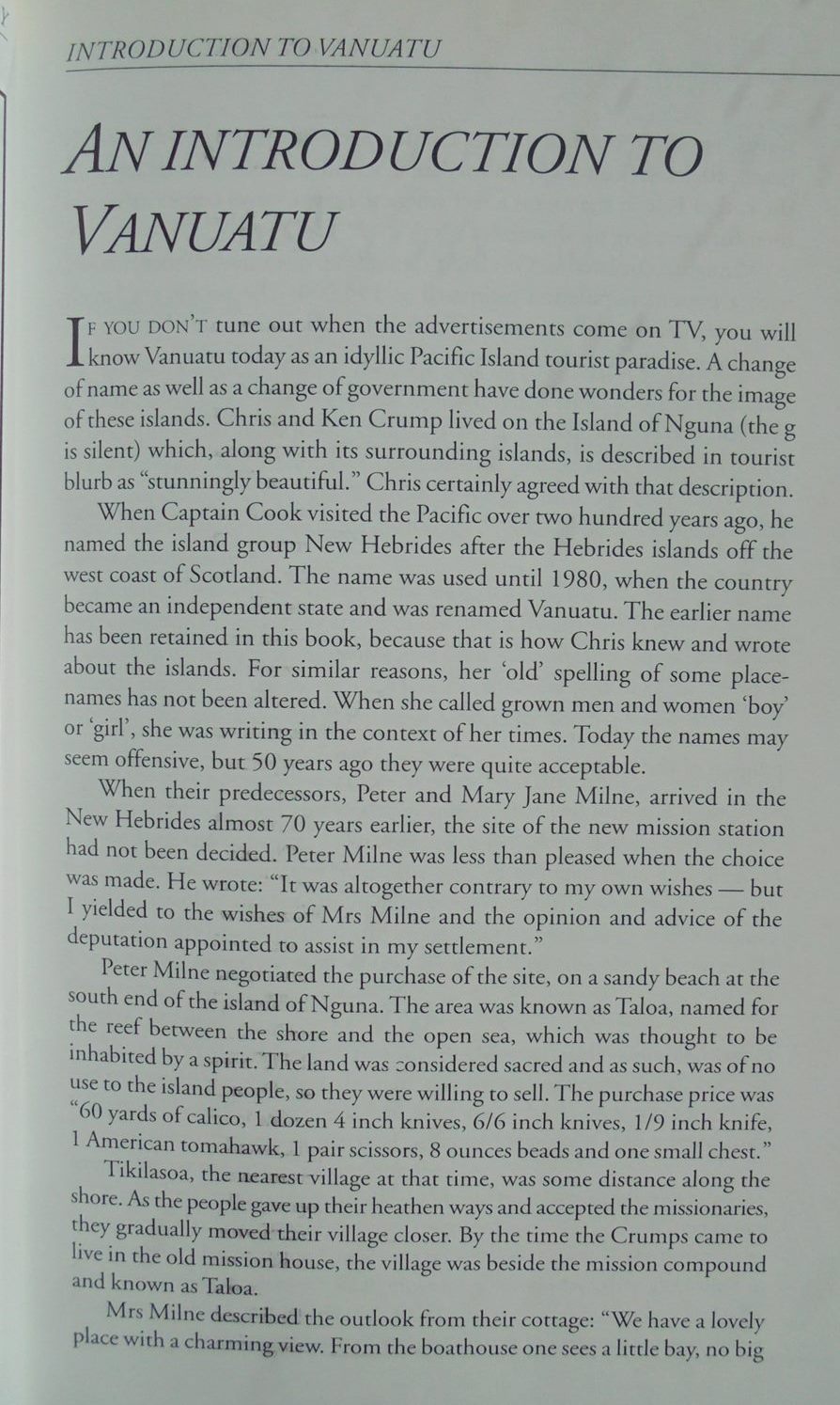 Christina's Story Realities of Family Life on an isolated Pacific Island 1938-1956 by Chris Crump, Dorothy McKenzie.